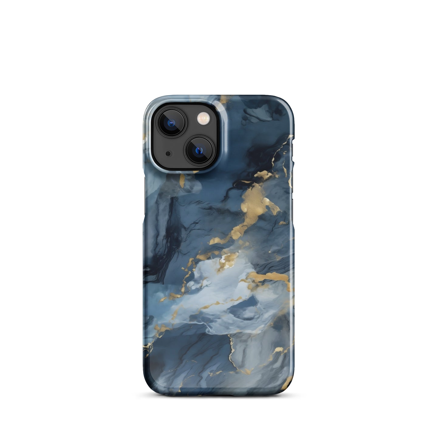 Nightstorm | Dark Blue & Gold Marble iPhone Case