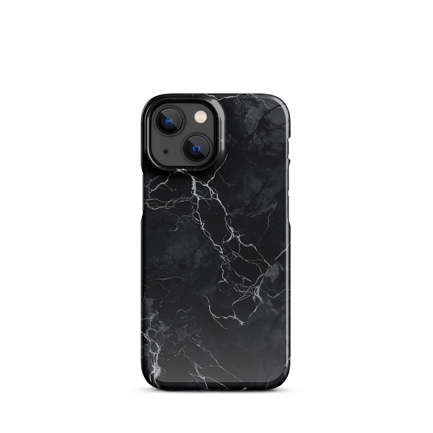 Onyx Opulence | Black Marble Design iPhone Case