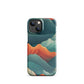 Iridescent Mountains | Multi Color Mountains Design iPhone Case