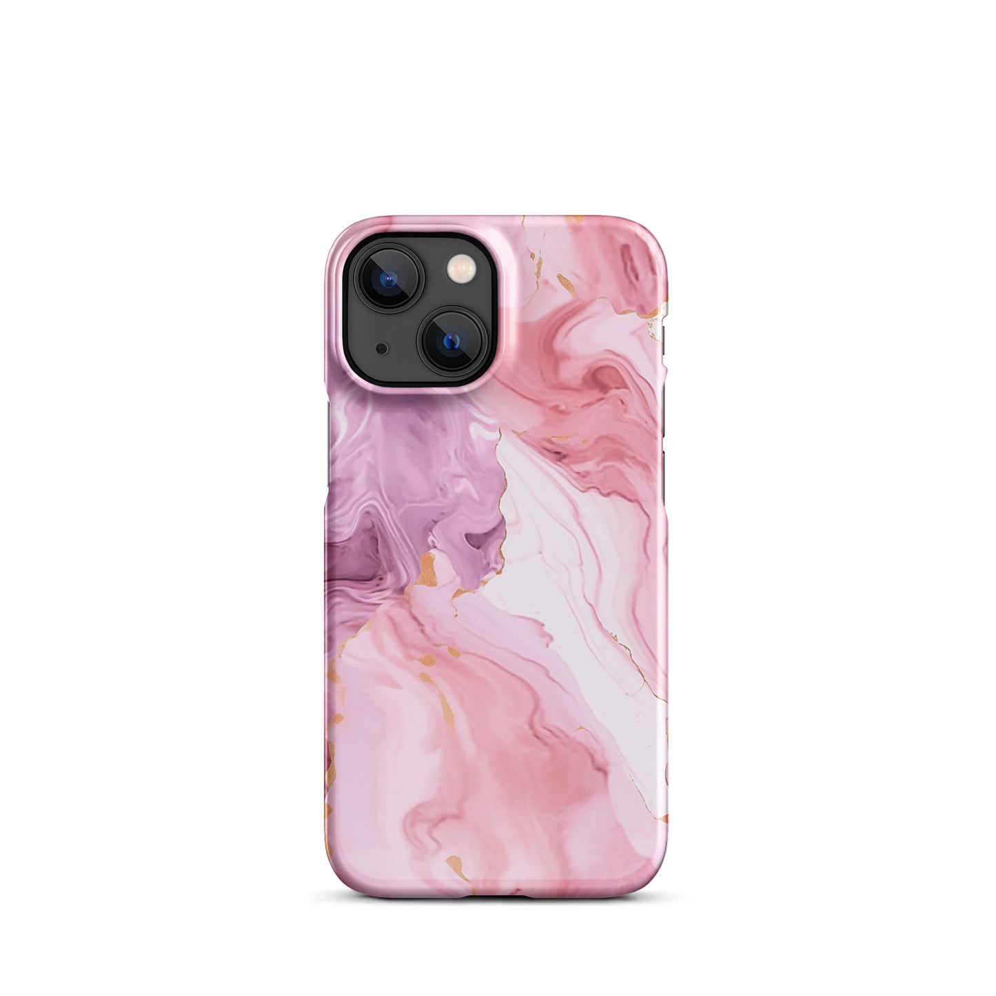 Petal Veins | Pink Marble Color Design iPhone Case