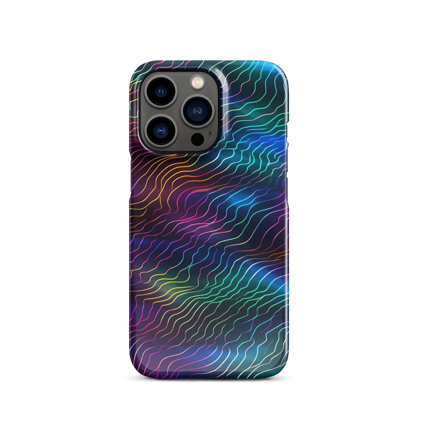 Sonic Resonance | Multi Color Dimension Sound Waves iPhone Case
