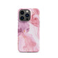 Petal Veins | Pink Marble Color Design iPhone Case