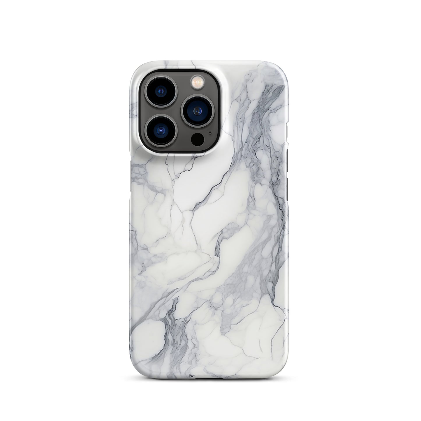 Ethereal | White & Grey Marble Design iPhone Case