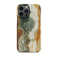Geode Scale | Amber & Green Marble iPhone Case