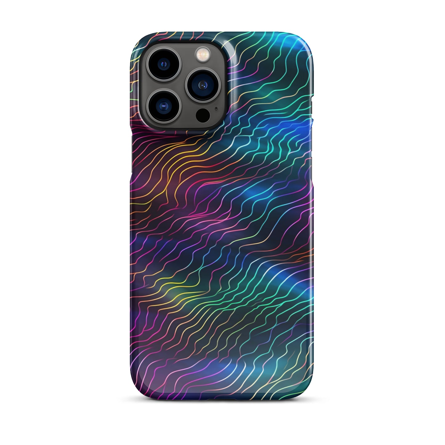 Sonic Resonance | Multi Color Dimension Sound Waves iPhone Case