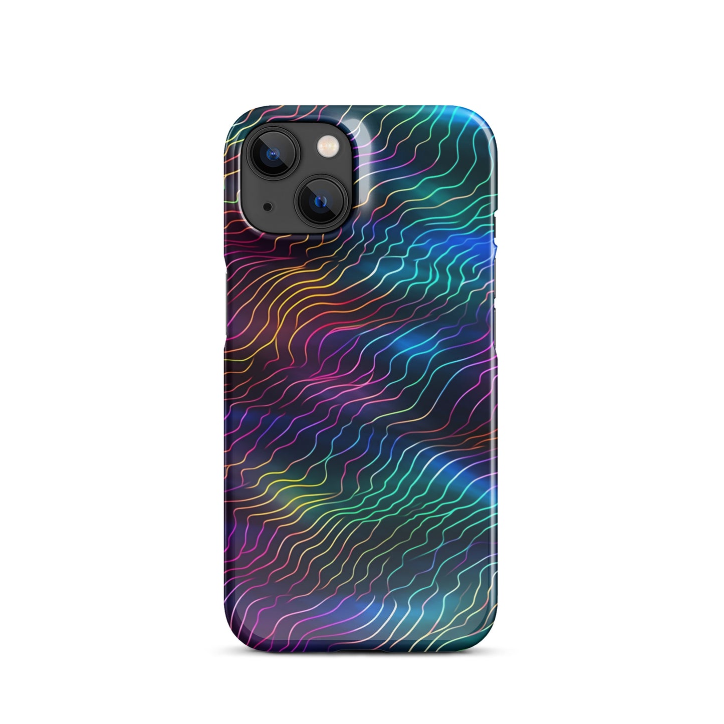 Sonic Resonance | Multi Color Dimension Sound Waves iPhone Case