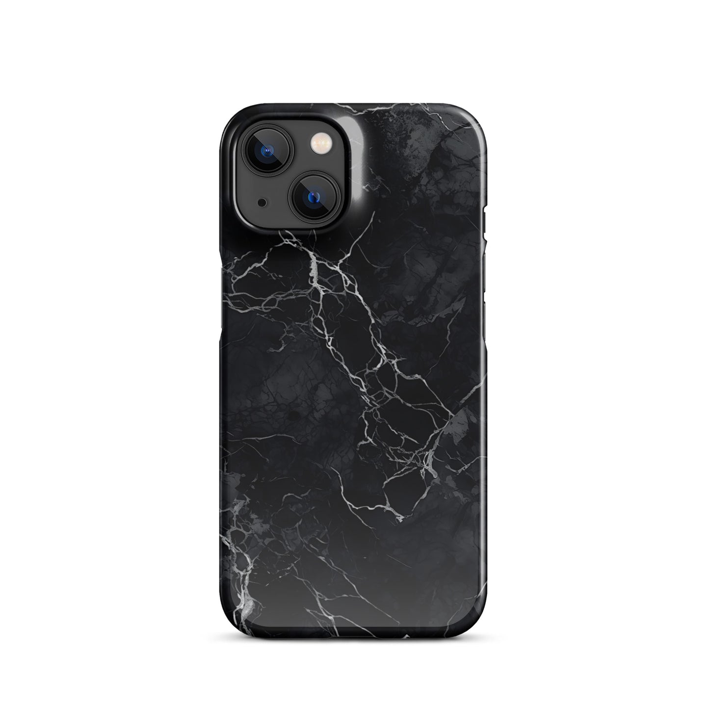 Onyx Opulence | Black Marble Design iPhone Case