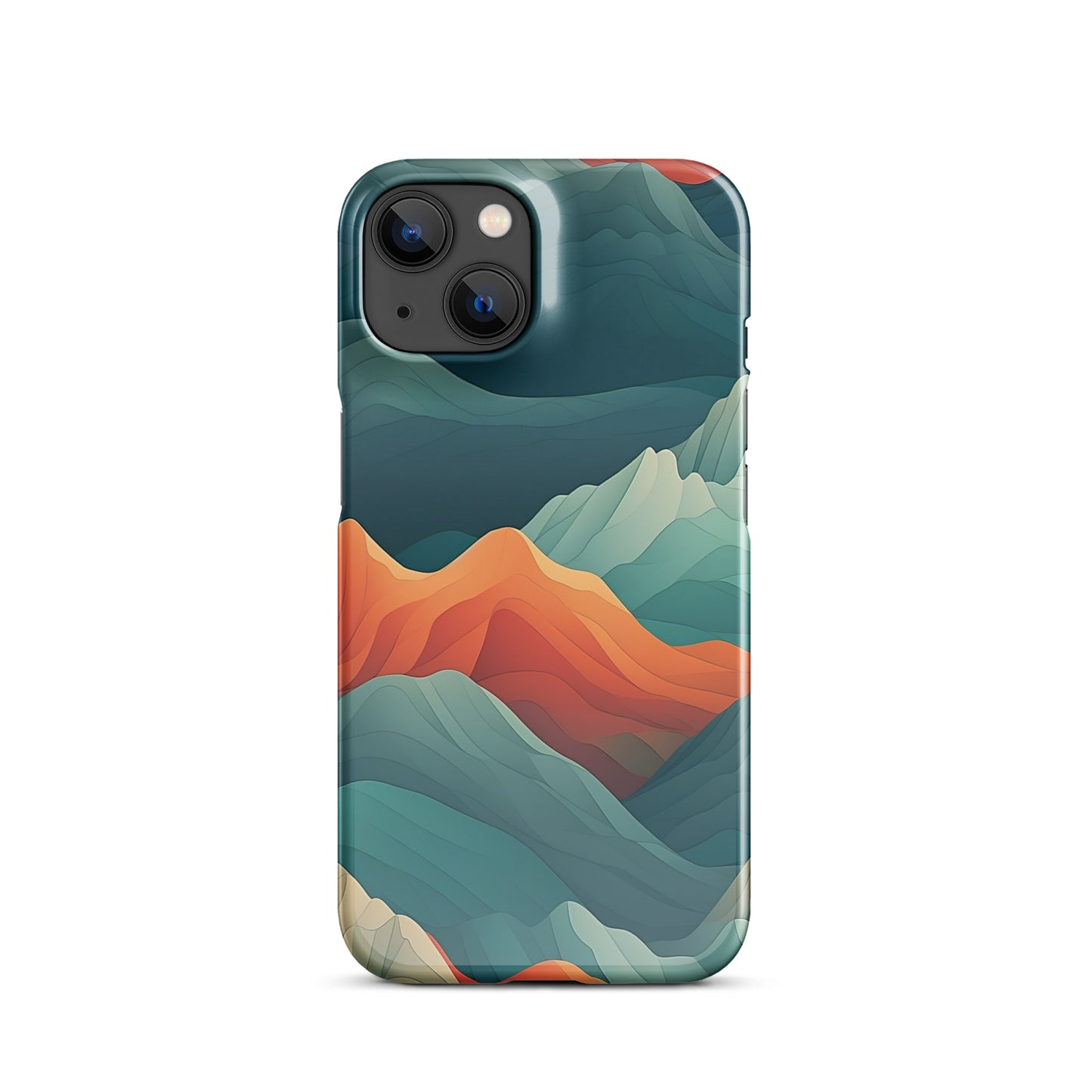 Iridescent Mountains | Multi Color Mountains Design iPhone Case
