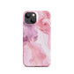 Petal Veins | Pink Marble Color Design iPhone Case