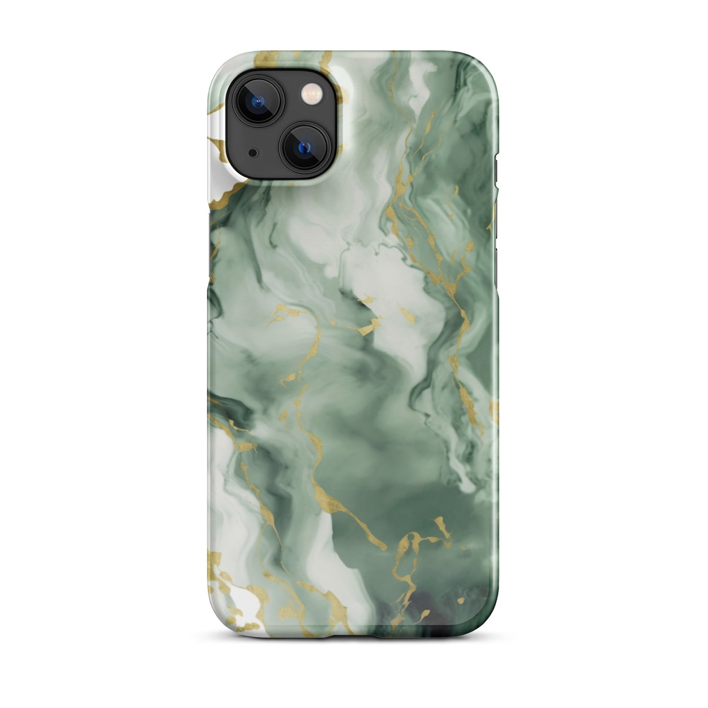 Matcha | Dark Green & Gold iPhone Case