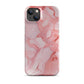Coral Whispers | Pink & Coral Marble Design iPhone Case
