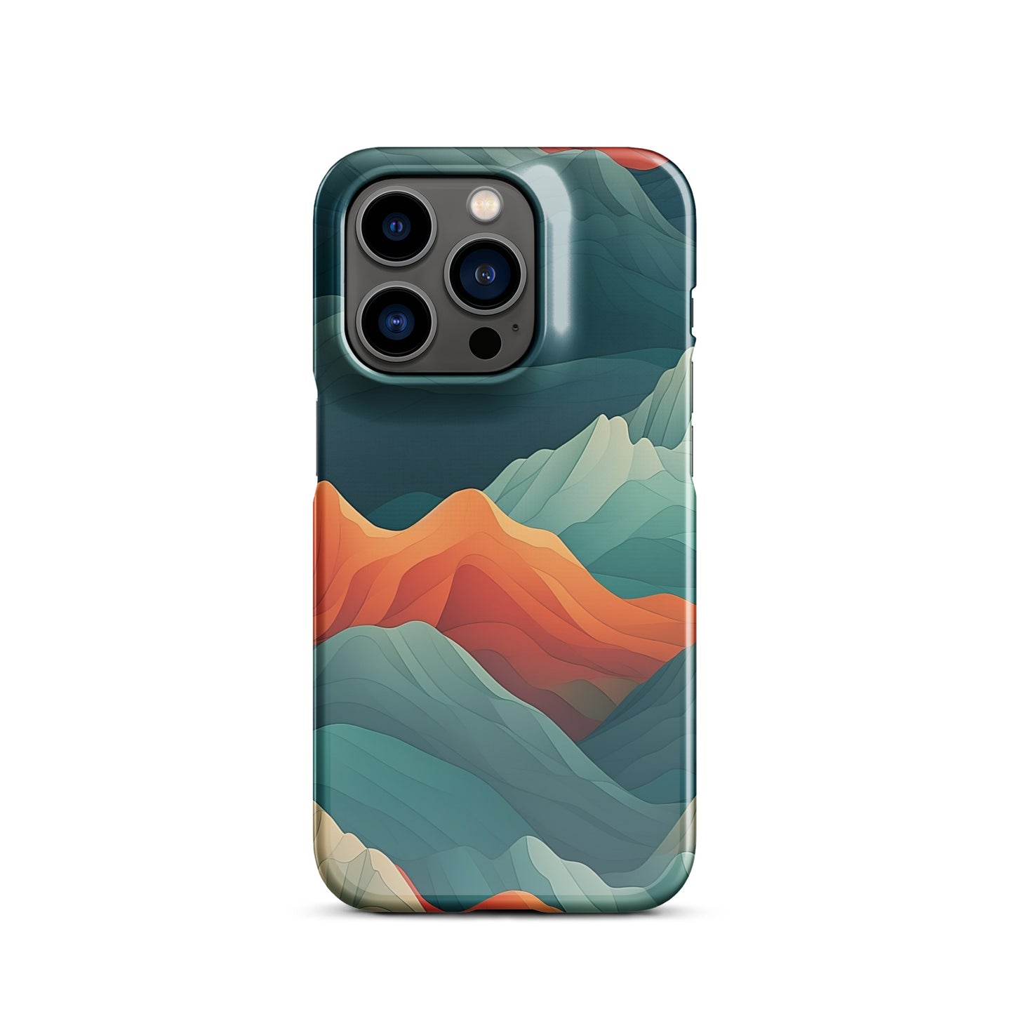 Iridescent Mountains | Multi Color Mountains Design iPhone Case