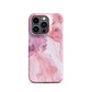 Petal Veins | Pink Marble Color Design iPhone Case