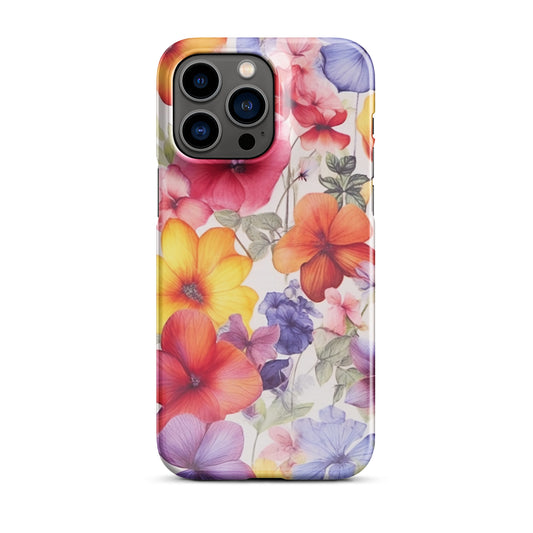 Vintage Bloom | Vintage Color Flowers iPhone case