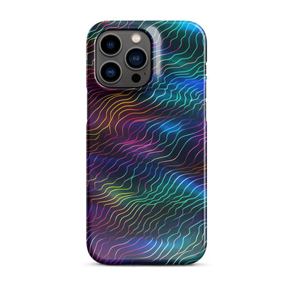 Sonic Resonance | Multi Color Dimension Sound Waves iPhone Case