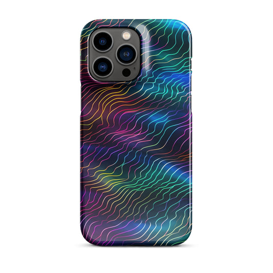 Sonic Resonance | Multi Color Dimension Sound Waves iPhone Case