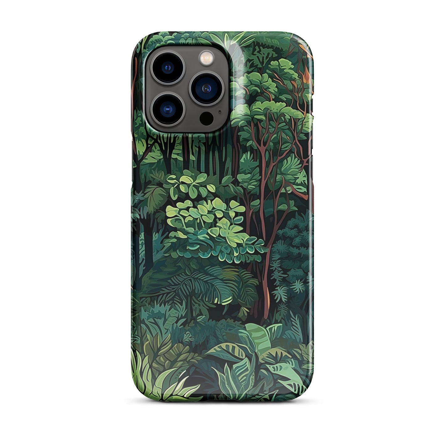Foliage Fantasy | Jungle Trees Design iPhone Case
