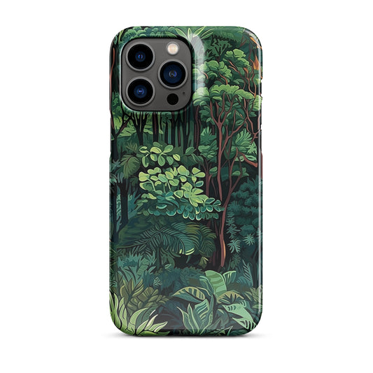 Foliage Fantasy | Jungle Trees Design iPhone Case