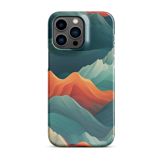 Iridescent Mountains | Multi Color Mountains Design iPhone Case