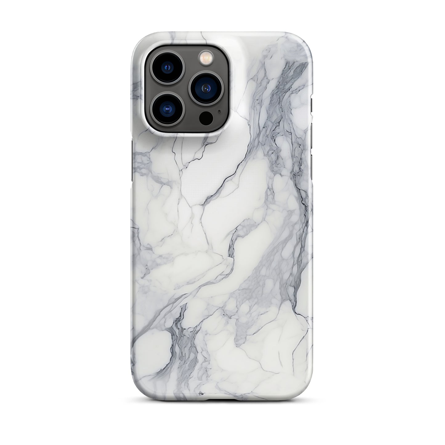 Ethereal | White & Grey Marble Design iPhone Case