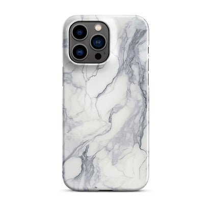 Ethereal | White & Grey Marble Design iPhone Case