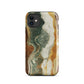 Geode Scale | Amber & Green Marble Tough iPhone Case