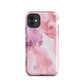 Petal Veins | Pink Marble Color Designs Tough iPhone Case