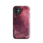 Bordeaux Pink | Dark Pink Marble Tough iPhone Case