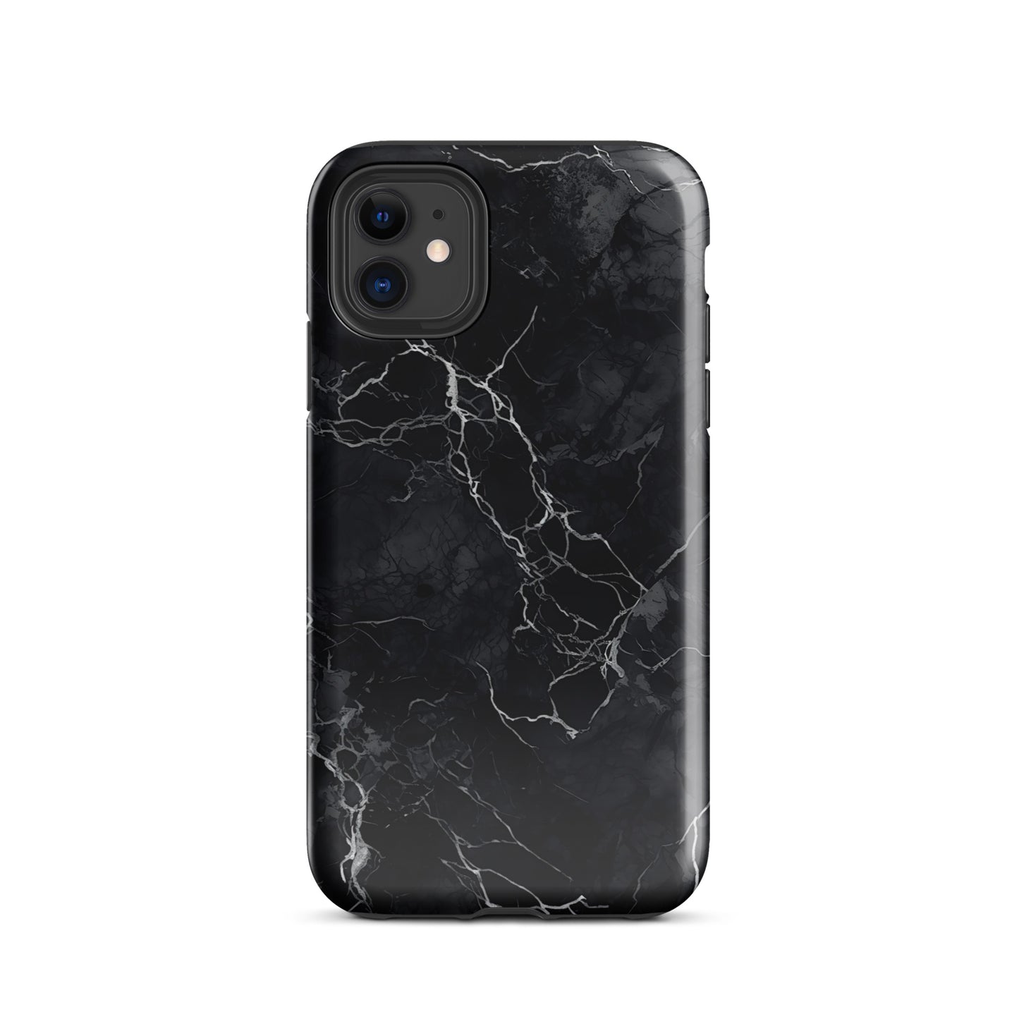 Onyx Opulence | Black Marble Design Tough iPhone Case