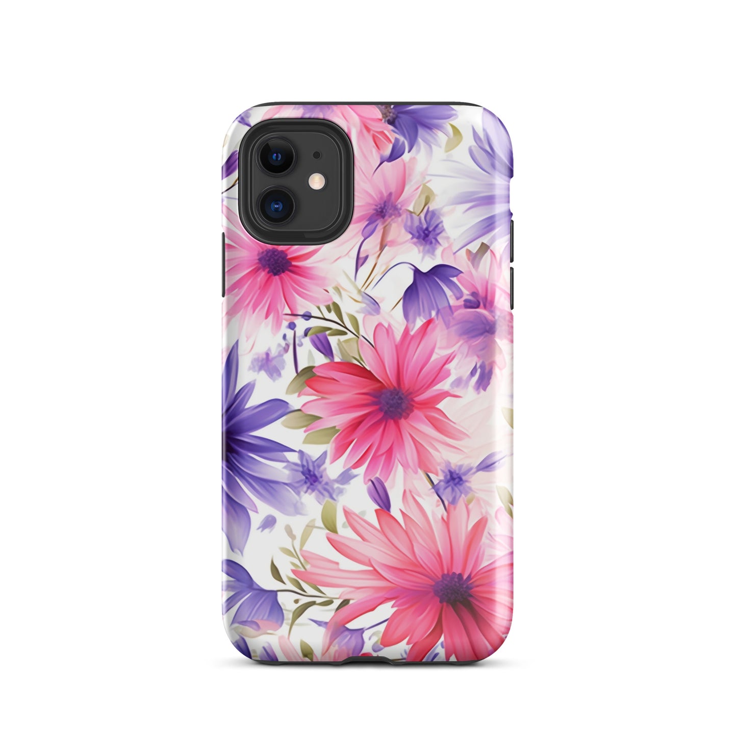 Blossom Ballet | Pink & Purple Flower Tough iPhone Case