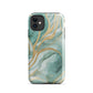 Mint Latte | Green & Gold Tough iPhone Case