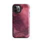 Bordeaux Pink | Dark Pink Marble Tough iPhone Case
