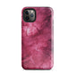 Noir Pink | Dark Pink Marble Design Tough iPhone Case