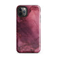 Bordeaux Pink | Dark Pink Marble Tough iPhone Case