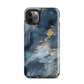 Nightstorm | Dark Blue & Gold Marble Tough iPhone Case