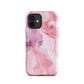 Petal Veins | Pink Marble Color Designs Tough iPhone Case