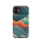 Iridescent Mountains | Multi Color Mountains Design Tough iPhone Case