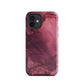 Bordeaux Pink | Dark Pink Marble Tough iPhone Case
