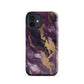 Eclipse | Black Purple & Gold Marble Tough iPhone Case