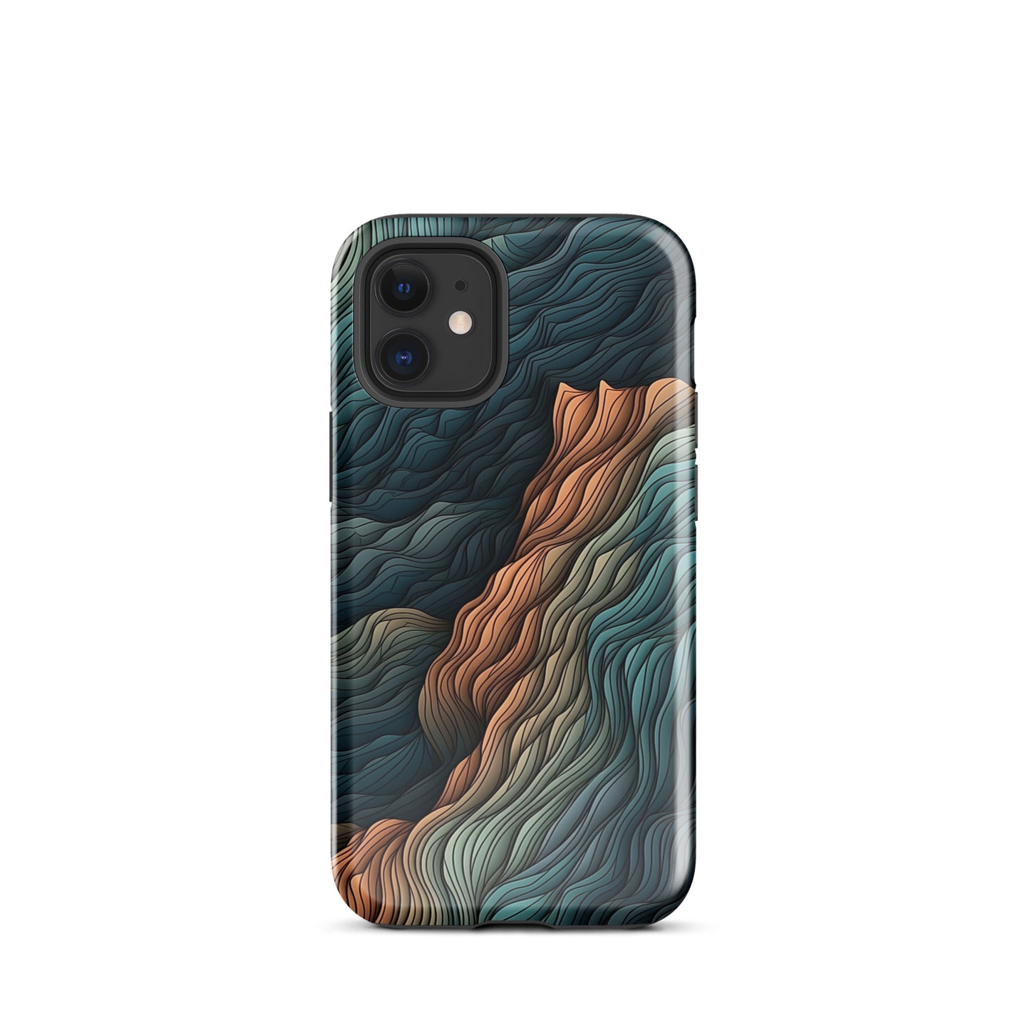 Opulent Ridges | Mountainous Ridges Multi Color Design Tough iPhone Case
