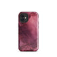 Bordeaux Pink | Dark Pink Marble Tough iPhone Case
