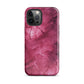 Noir Pink | Dark Pink Marble Design Tough iPhone Case