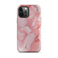 Coral Whispers | Pink & Coral Marble Design Tough iPhone Case
