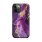 Abyss | Purple & Gold Marble Tough iPhone Case