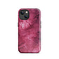 Noir Pink | Dark Pink Marble Design Tough iPhone Case