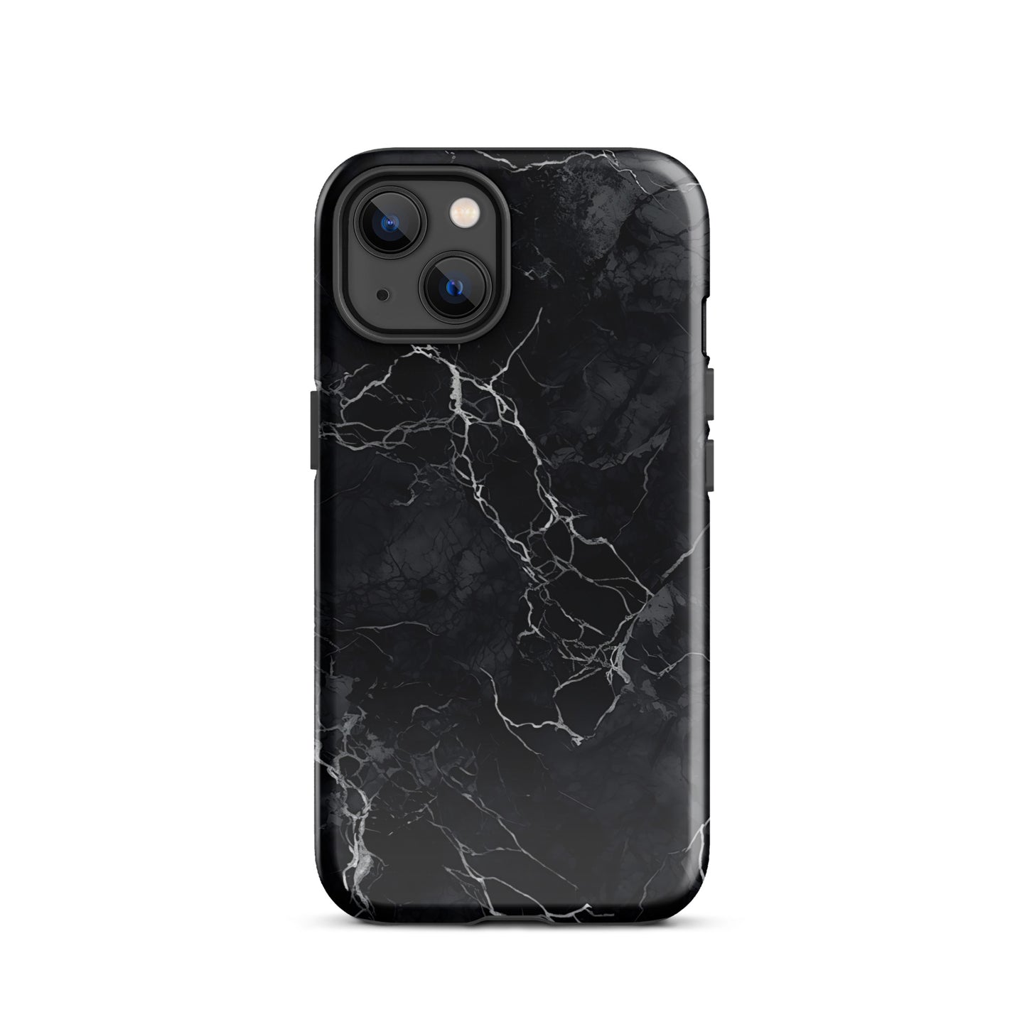 Onyx Opulence | Black Marble Design Tough iPhone Case