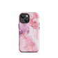 Petal Veins | Pink Marble Color Designs Tough iPhone Case
