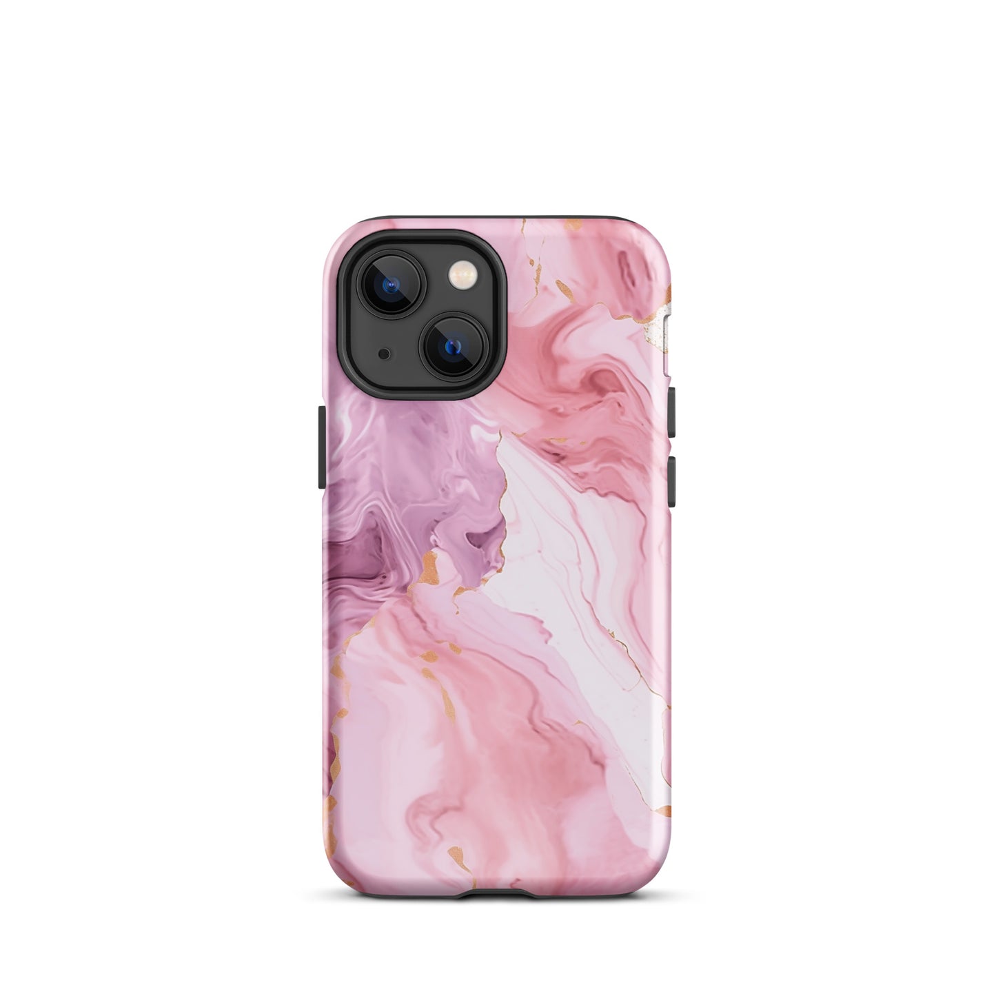 Petal Veins | Pink Marble Color Designs Tough iPhone Case