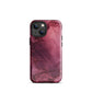 Bordeaux Pink | Dark Pink Marble Tough iPhone Case