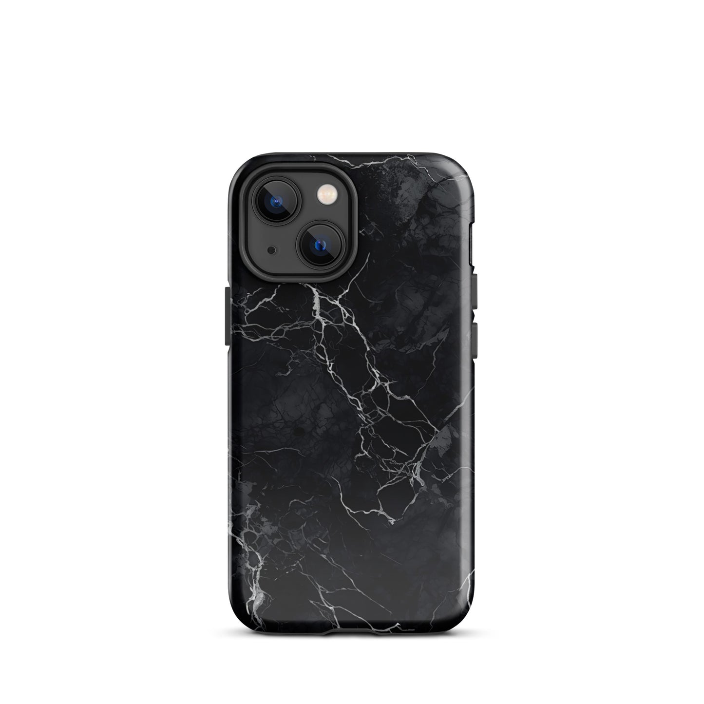 Onyx Opulence | Black Marble Design Tough iPhone Case